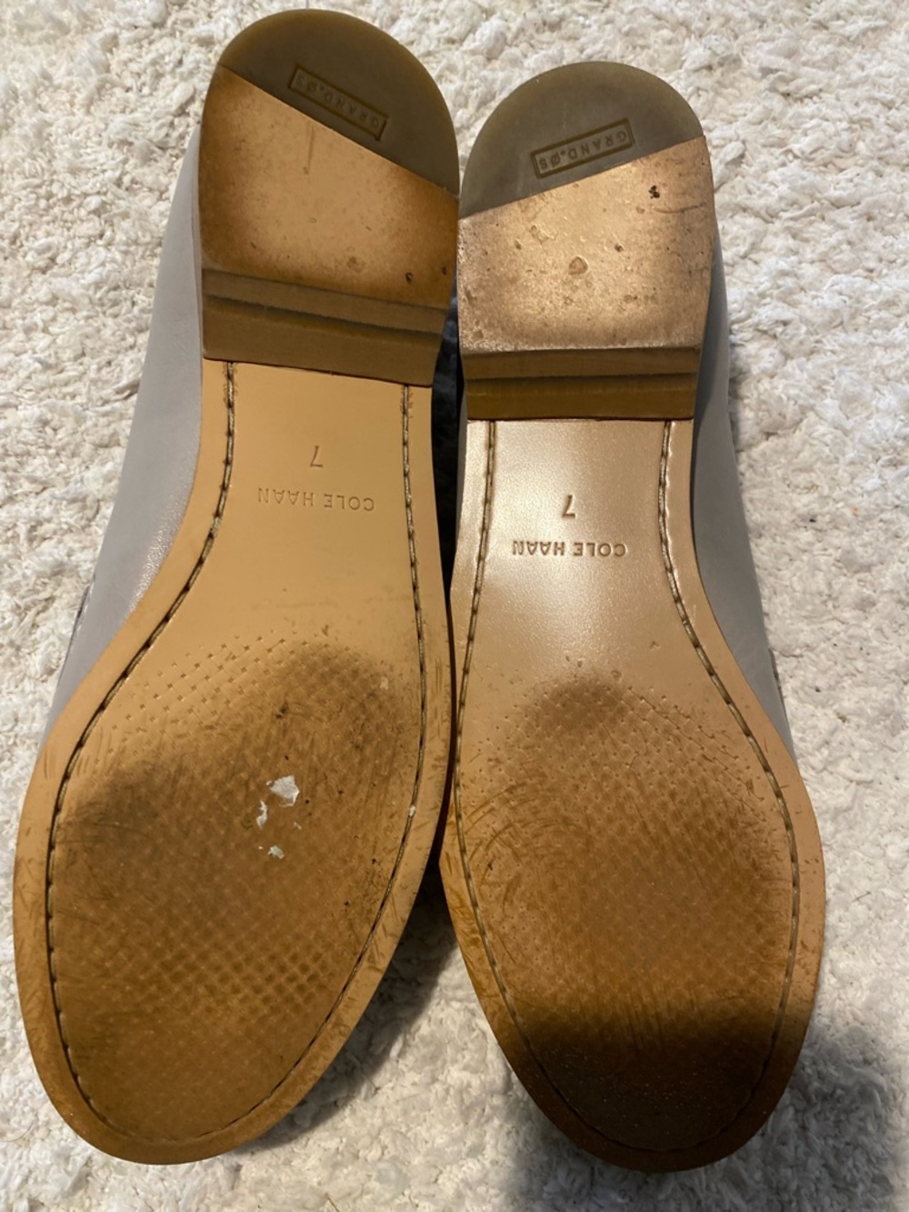 Cole Haan Women’s Leather Loafers in Light Taupe - Picture 4 of 8